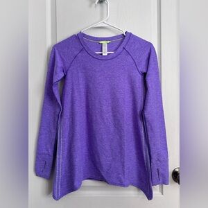 Ivivva by Lululemon Girls Practice Ready Long Sleeve Purple Athletic Shirt Sz 12